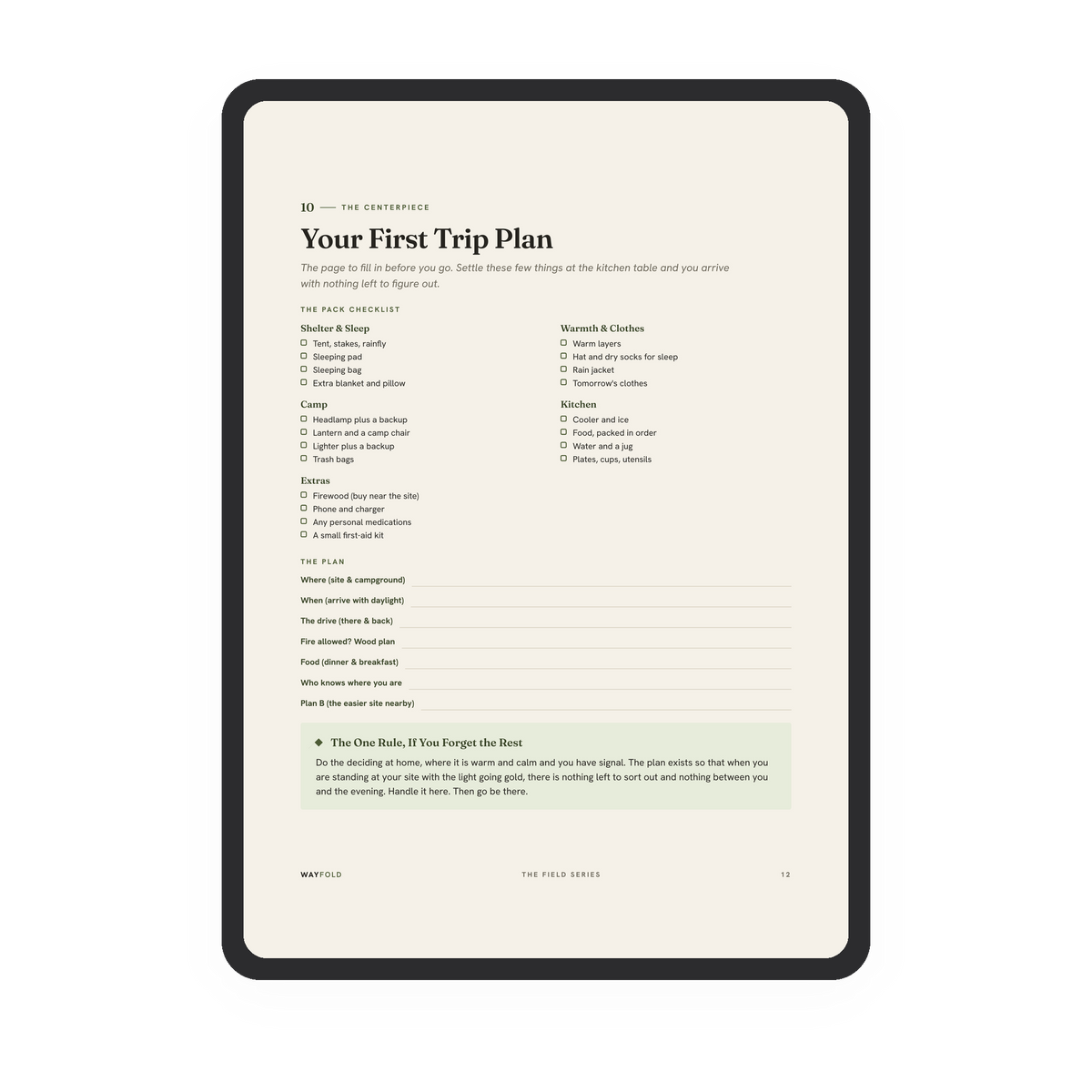 The Camping Handbook